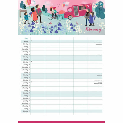 Happy Family A3 Family Organiser 2026 – Brighten Every Month