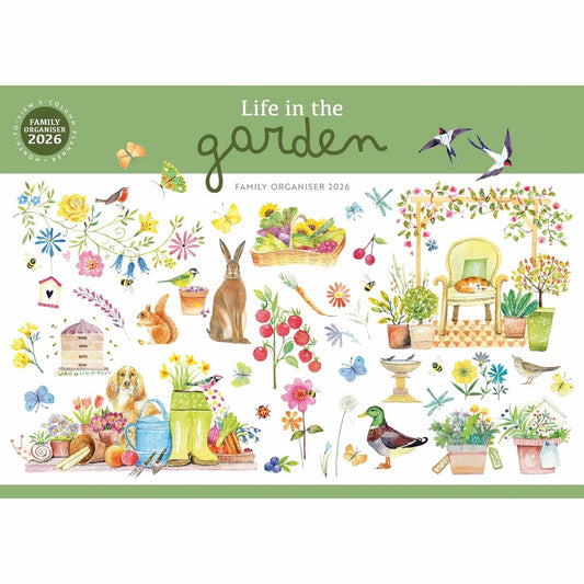 Life in the Garden A4 Family Organiser 2026 – A Blooming Year of Planning