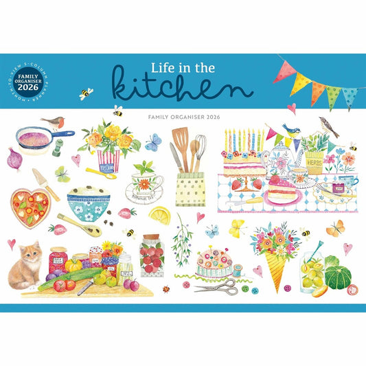 Life in the Kitchen A4 Family Organiser 2026 – Where Meals & Memories Meet