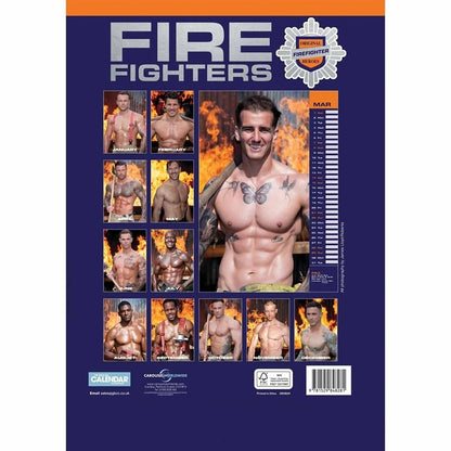 Firefighters A3 Calendar 2026 – Hot, Heroic & Real