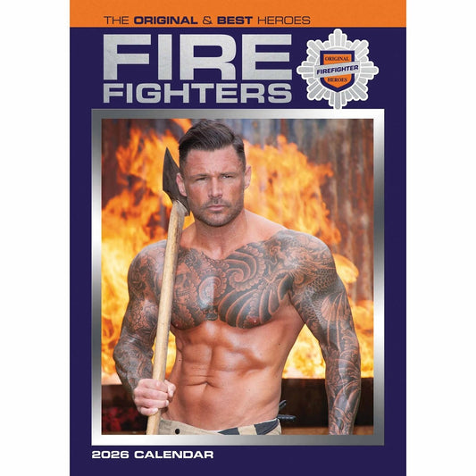 Firefighters A3 Calendar 2026 – Hot, Heroic & Real