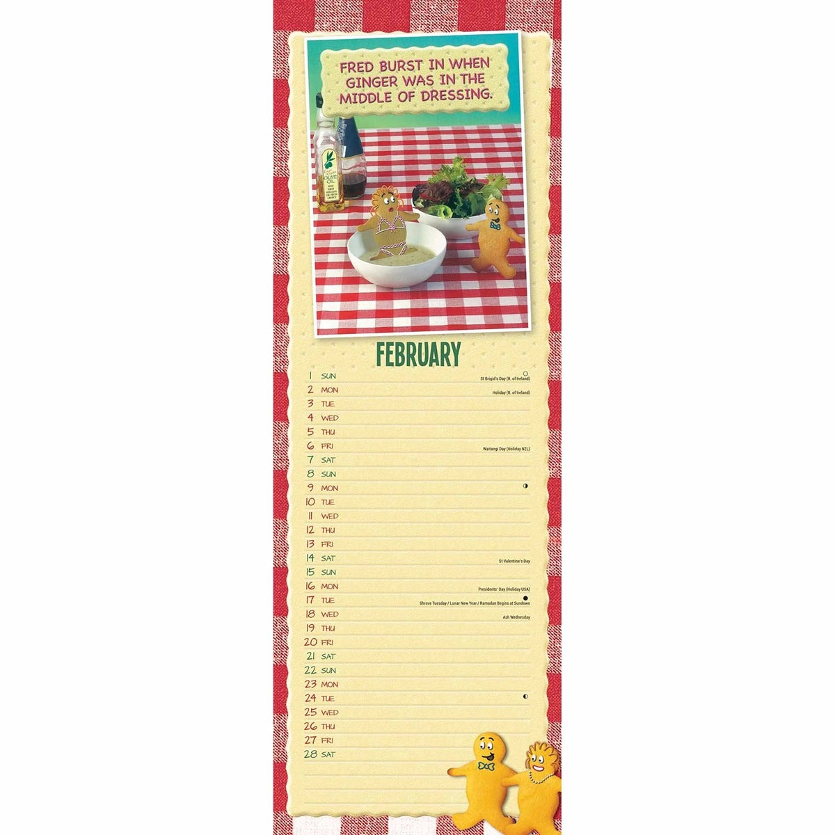 Fred & Ginger Slim Calendar 2026 – A Hilarious Biscuit Duo to Brighten Your Year