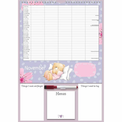 Forever Friends A3 Family Organiser 2026 – A Hug of Organisation for Every Month