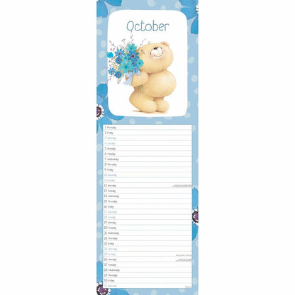 Forever Friends Slim Calendar 2026 – Sweet Moments with Adorable Teddy Bears