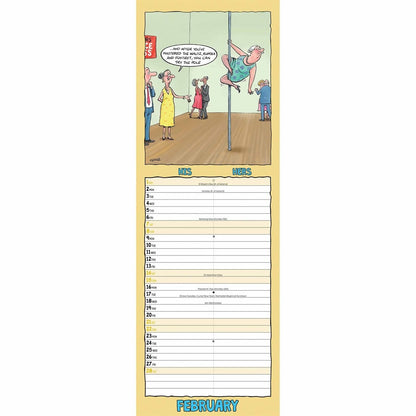 Funny Side Of His 'N' Hers Couples Slim Planner 2026 – Keep Both Your Appointments in One Calendar