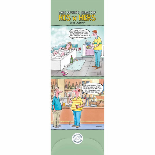 Funny Side Of His 'N' Hers Couples Slim Planner 2026 – Keep Both Your Appointments in One Calendar