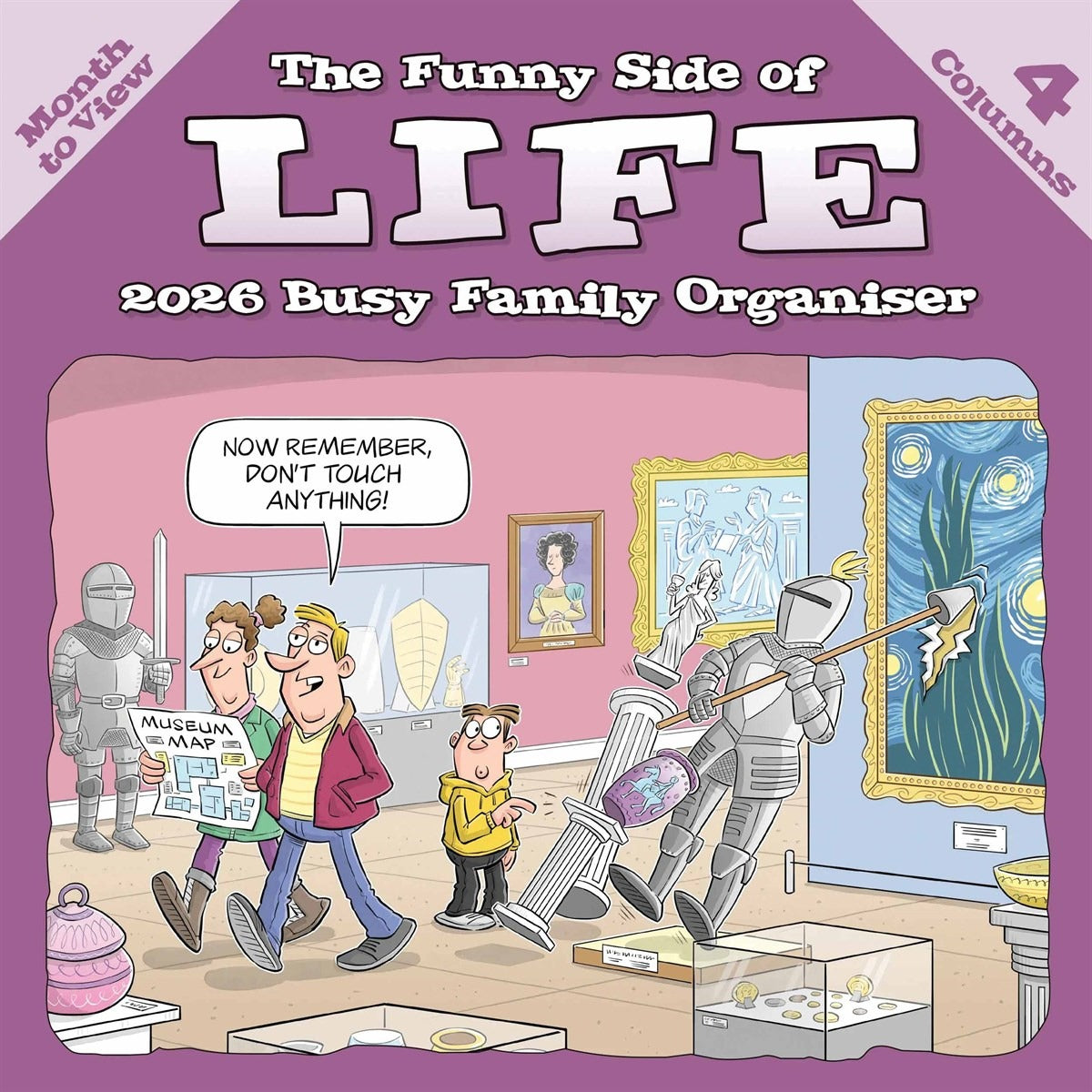 Funny Side Of Life Family Square Organiser 2026 – Laugh Through the Chaos