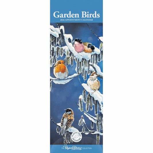 Garden Birds Slim Calendar 2026 – Featuring Art by Pollyanna Pickering