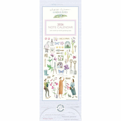 Judith Glover Garden Days Slim Calendar 2026 – Timeless Summer Serenity in Every Month