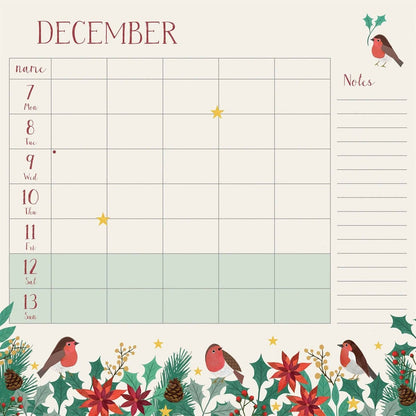 Georgia Breeze Family Square Organiser 2026 – Elegant Organisation for Every Week