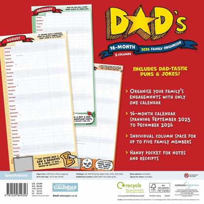 Dad’s Family Square Organiser 2026 – Keep the Whole Family on Track
