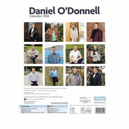 Daniel O'Donnell A3 Calendar 2026 – A Year with Ireland’s Favourite Star