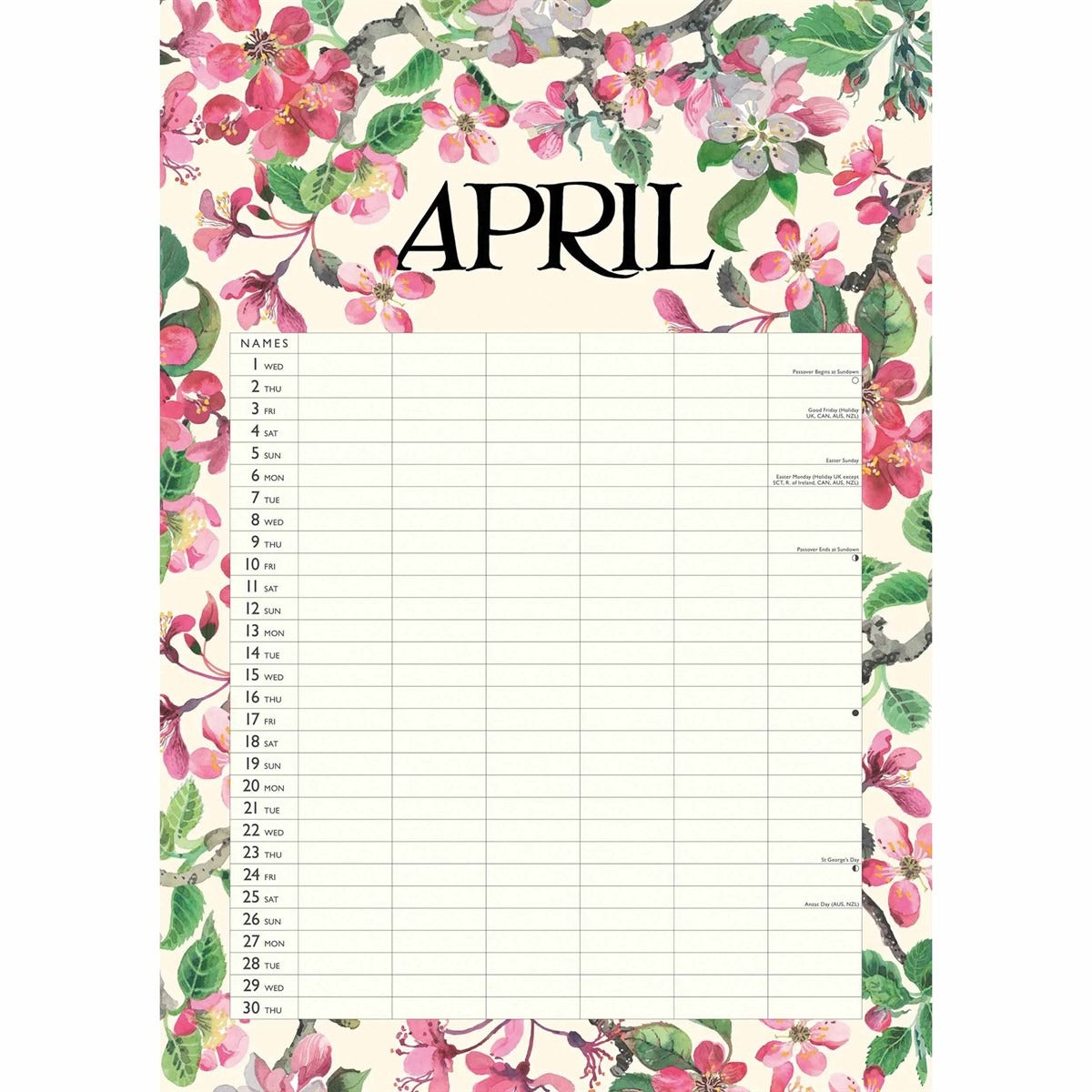 Emma Bridgewater A3 Home Organiser 2026 – Elegant Planning for Busy Families