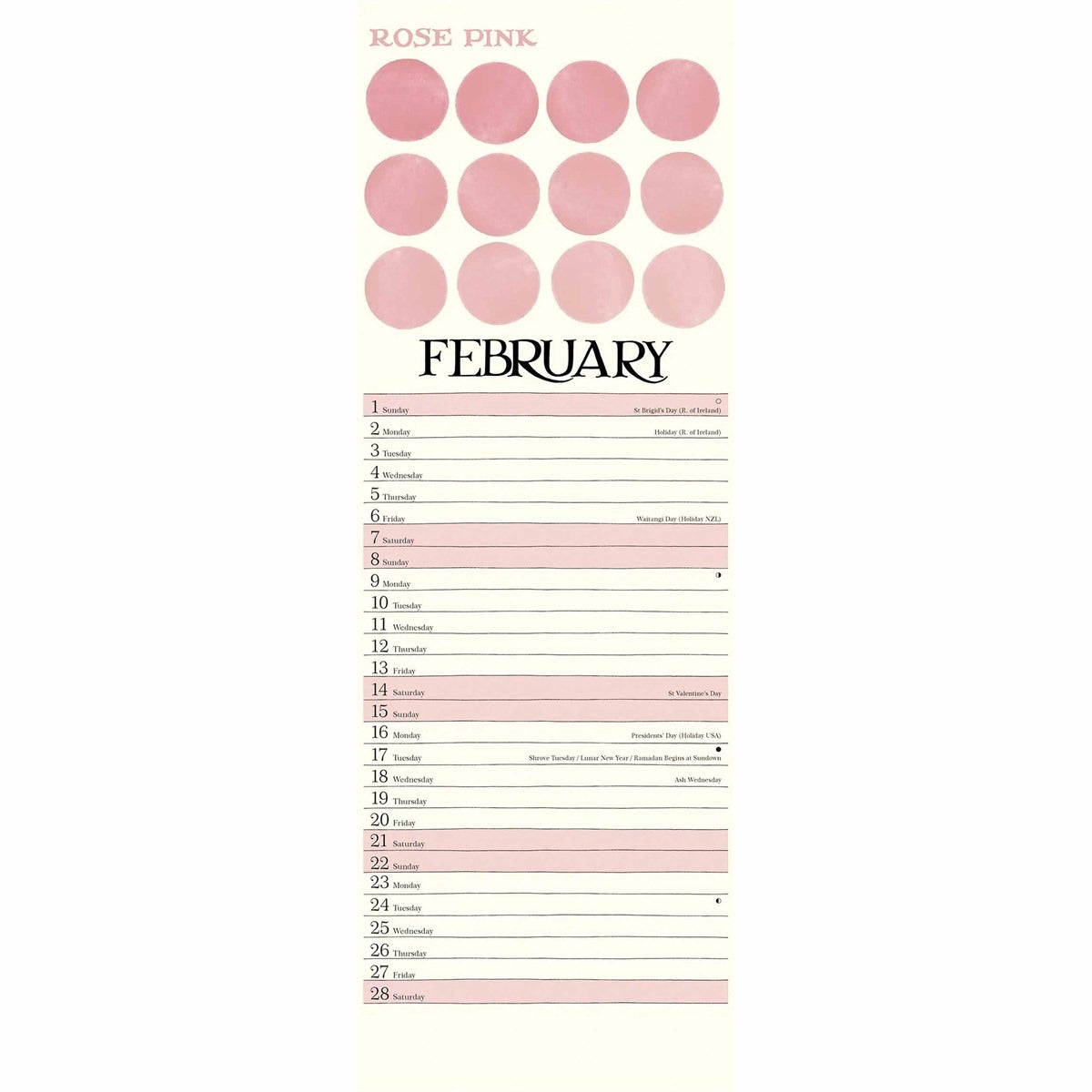 Emma Bridgewater Slim Calendar 2026 – Classic British Style for Your Year