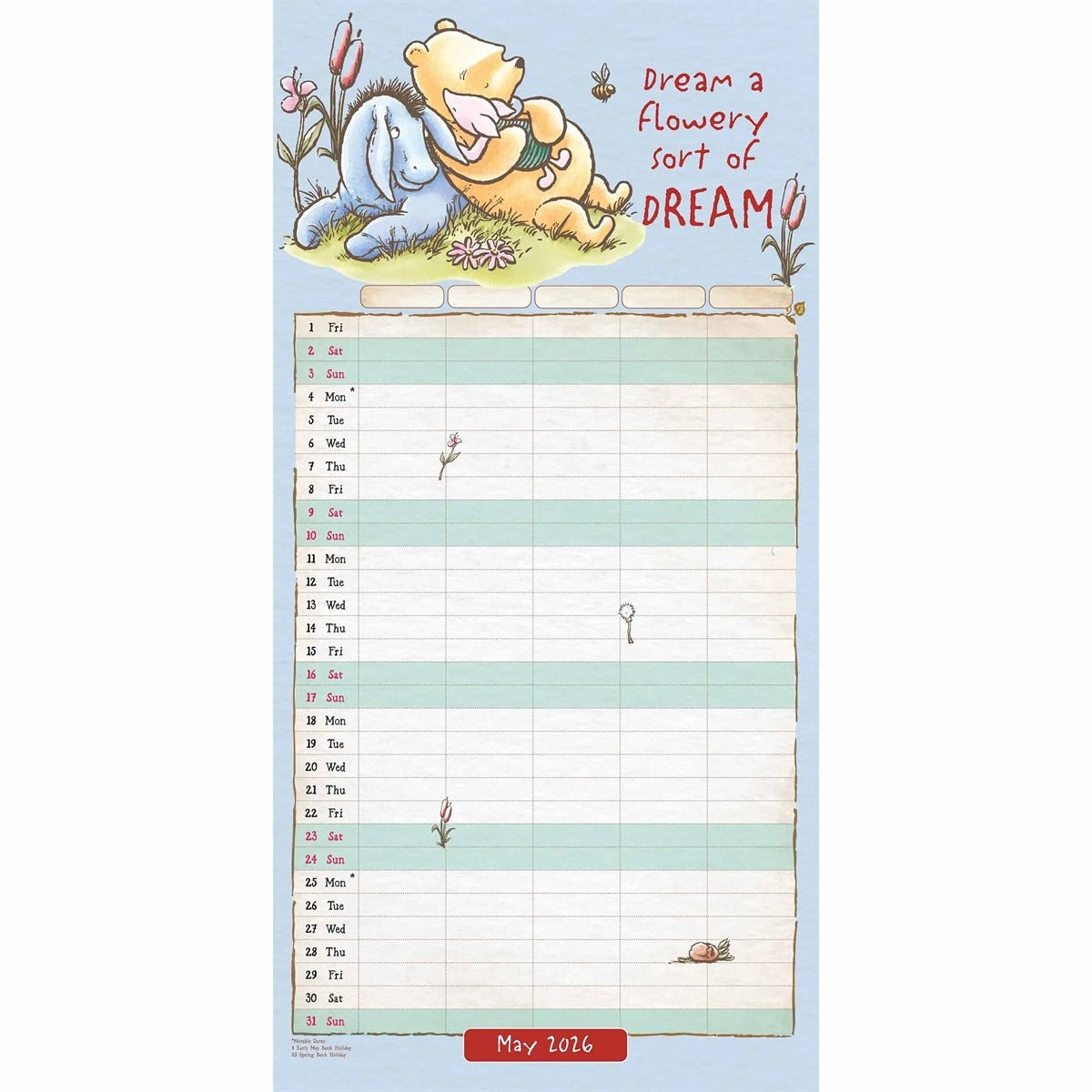 Disney Winnie The Pooh Classic Family Square Planner 2026 – Fun & Organised Family Planning