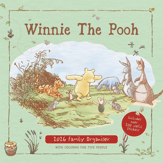 Disney Winnie The Pooh Classic Family Square Planner 2026 – Fun & Organised Family Planning