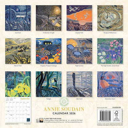 Annie Soudain Square Calendar 2026 – Nature's Seasons in Print