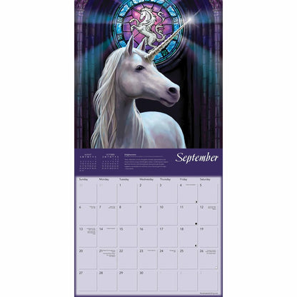 Unicorns Square Calendar 2026 – Mystical Magic by Anne Stokes