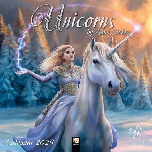 Unicorns Square Calendar 2026 – Mystical Magic by Anne Stokes