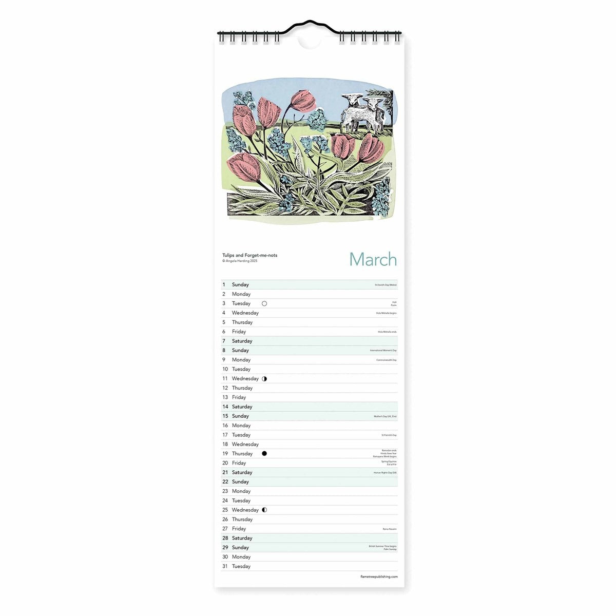 Angela Harding Slim Calendar 2026