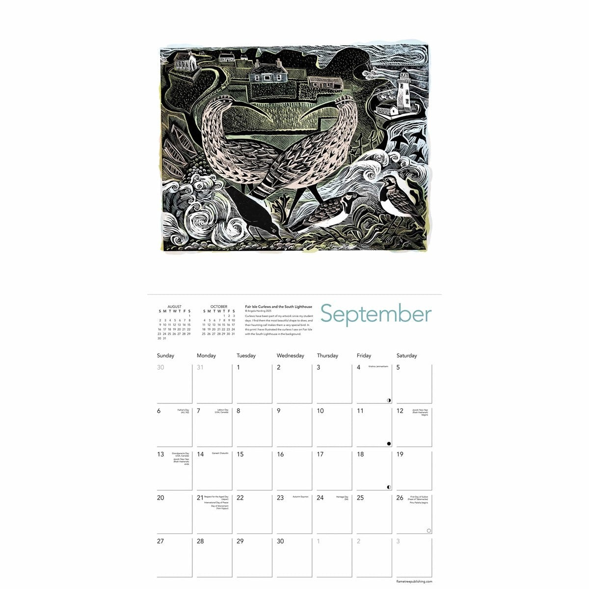 Angela Harding Square Calendar 2026 – British Countryside Through the Seasons