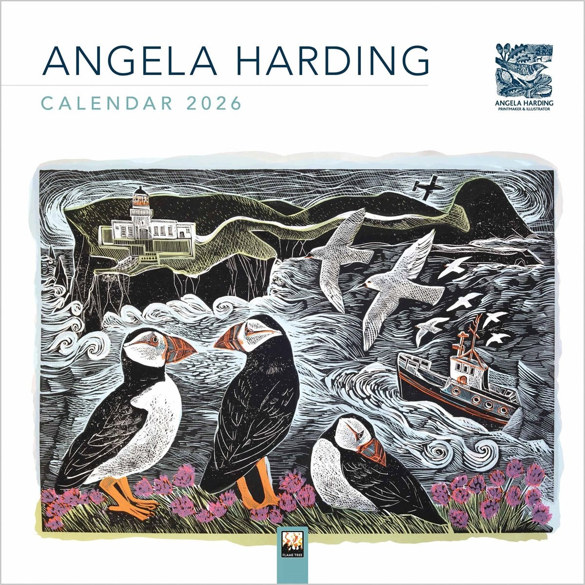 Angela Harding Square Calendar 2026 – British Countryside Through the Seasons