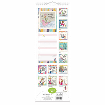 Born To Shop Slim Calendar 2026 – For the True Shopping Enthusiast