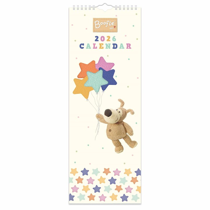 Boofle Slim Calendar 2026 – Adorable Knitted Dog to Keep You Organised
