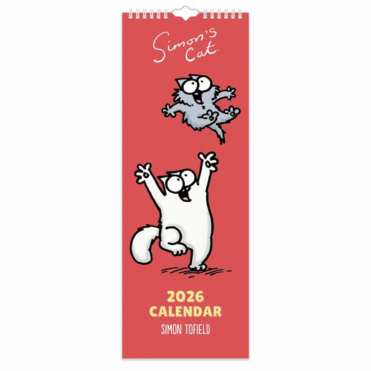 Simon's Cat Slim Calendar 2026 – A Year of Feline Chaos & Charm
