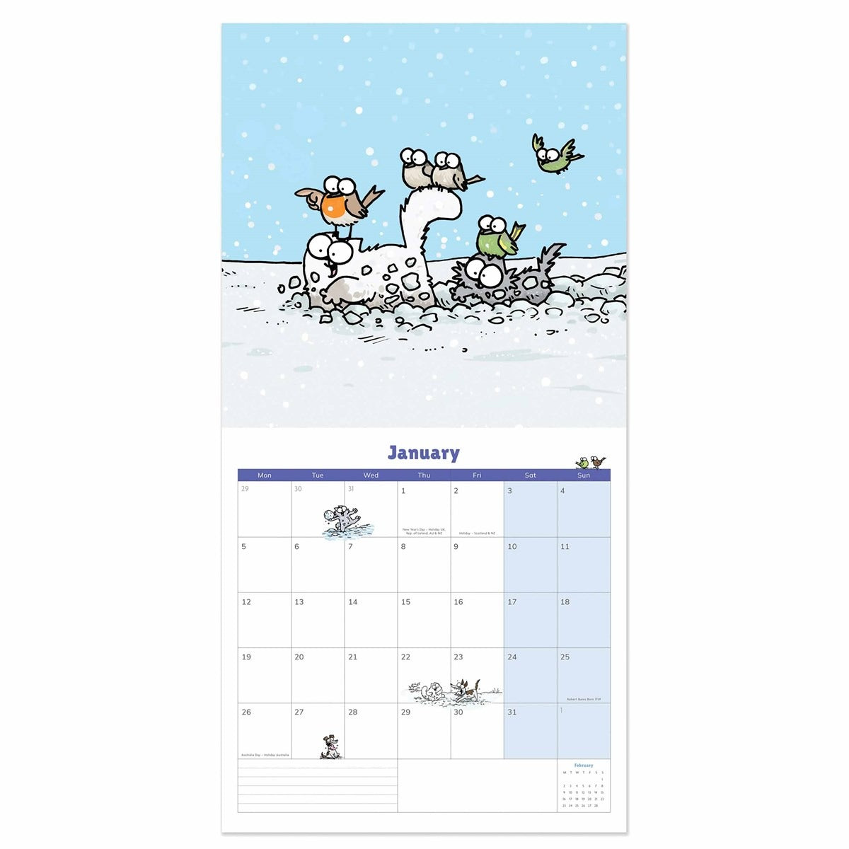 Simon’s Cat Square Calendar 2026 – Adventures of the Hungry House Cat