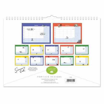 Simon's Cat A4 Family Planner 2026 – Chaos, Comedy & Clever Planning
