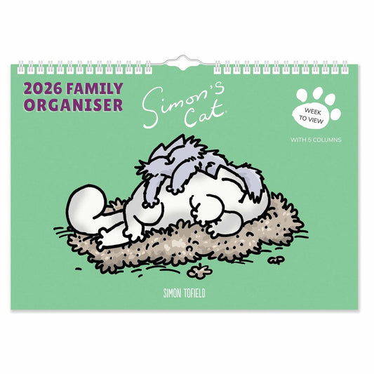 Simon's Cat A4 Family Planner 2026 – Chaos, Comedy & Clever Planning