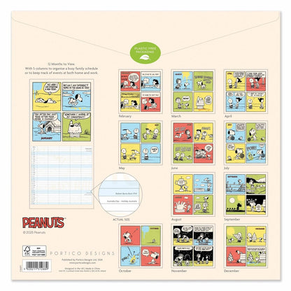 Peanuts Family Square Planner 2026 – Organise with Charlie Brown & Friends