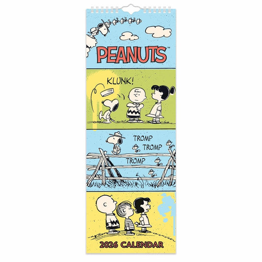 Peanuts Slim Calendar 2026 – Nostalgic Heartwarming Illustrations