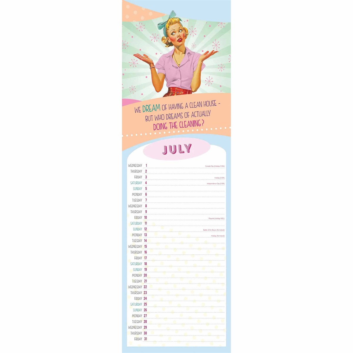 She Who Must Be Obeyed Slim Calendar 2026 – Rule the Year with Wit