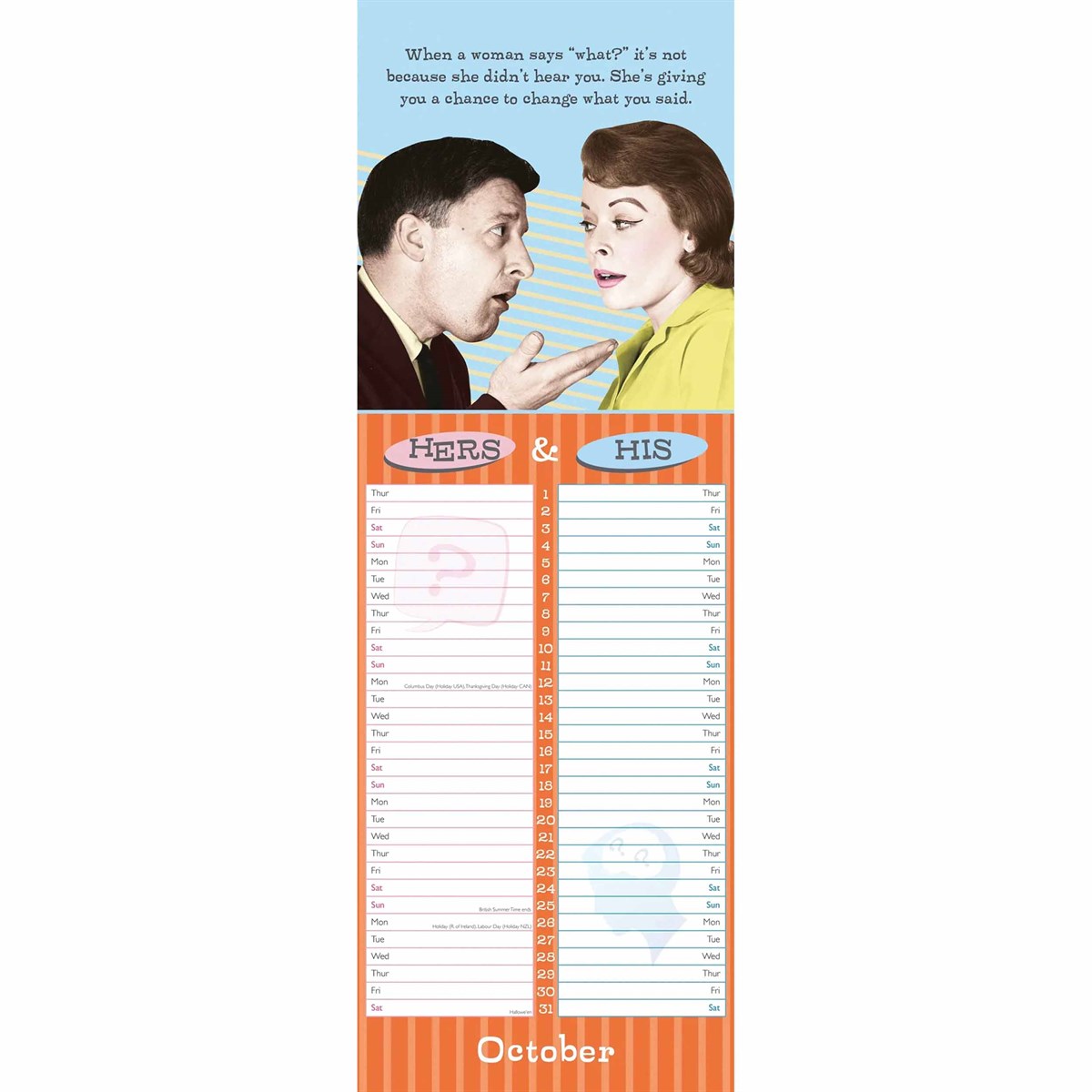 Hers & His Couples Slim Planner 2026 – Organise Together with Wit & Charm