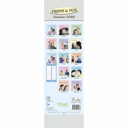 Hers & His Couples Slim Planner 2026 – Organise Together with Wit & Charm