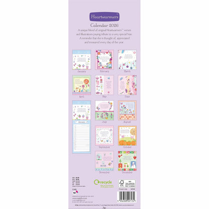 To My Nan Slim Calendar 2026 – A Gift of Love, Month by Month
