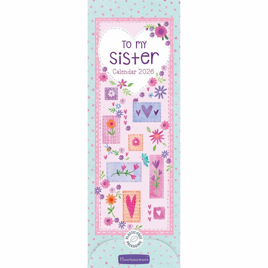 To My Sister Slim Calendar 2026 – A Year of Love & Appreciation