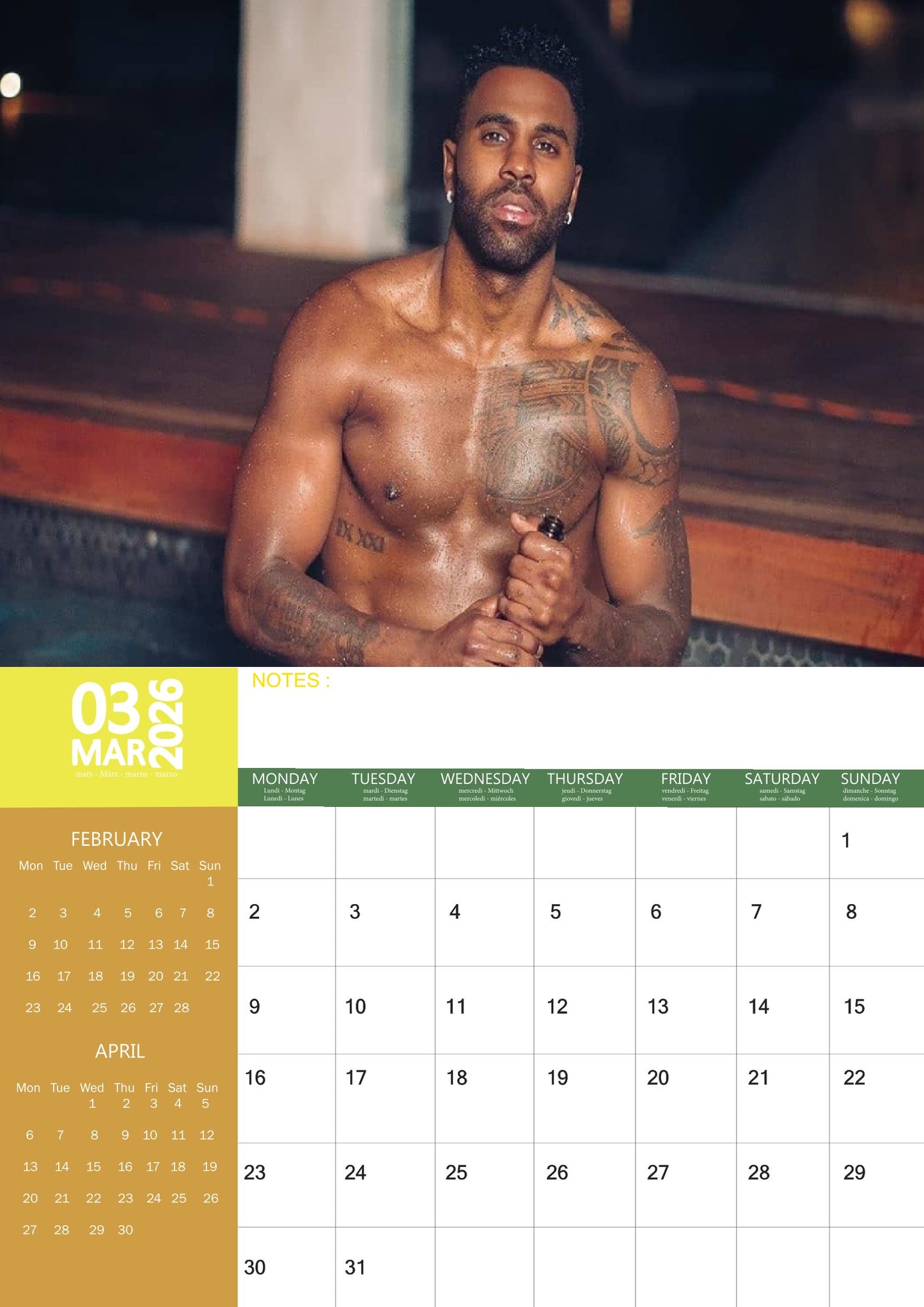 Jason Derulo Music Calendar 2026 – M-PRA Range
