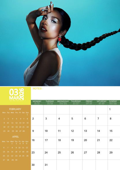 Olivia Rodrigo Music Calendar 2026 – M-PRA Range