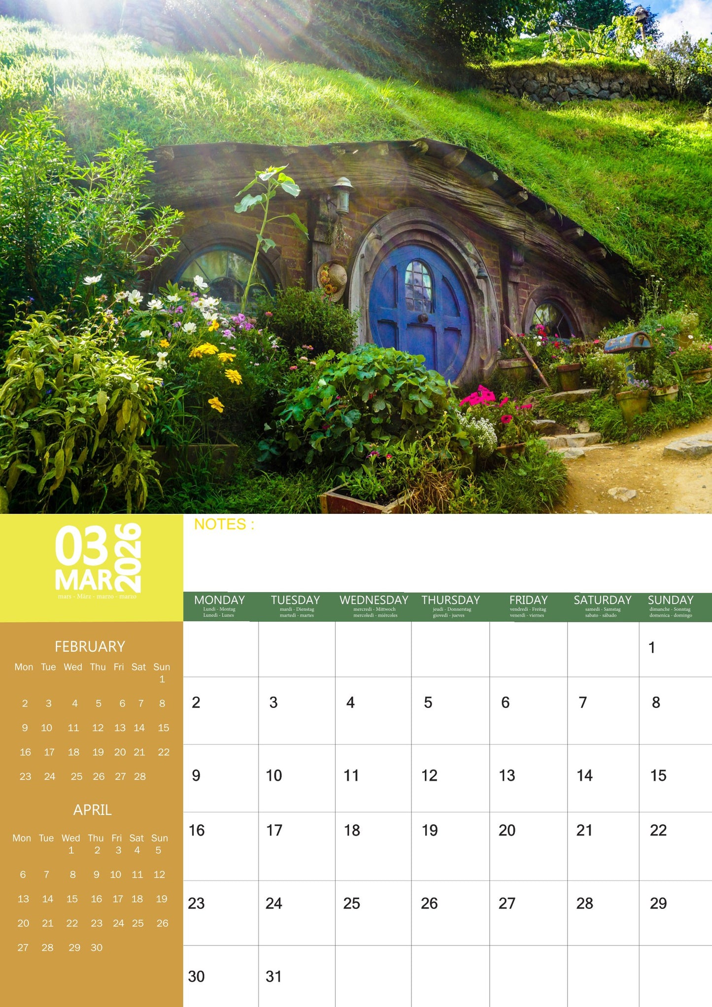 Fantasy World Art Calendar 2026 – M-PRA Range