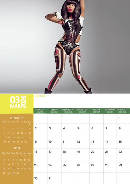 Nicki Minaj Music Calendar 2026 – M-PRA Range