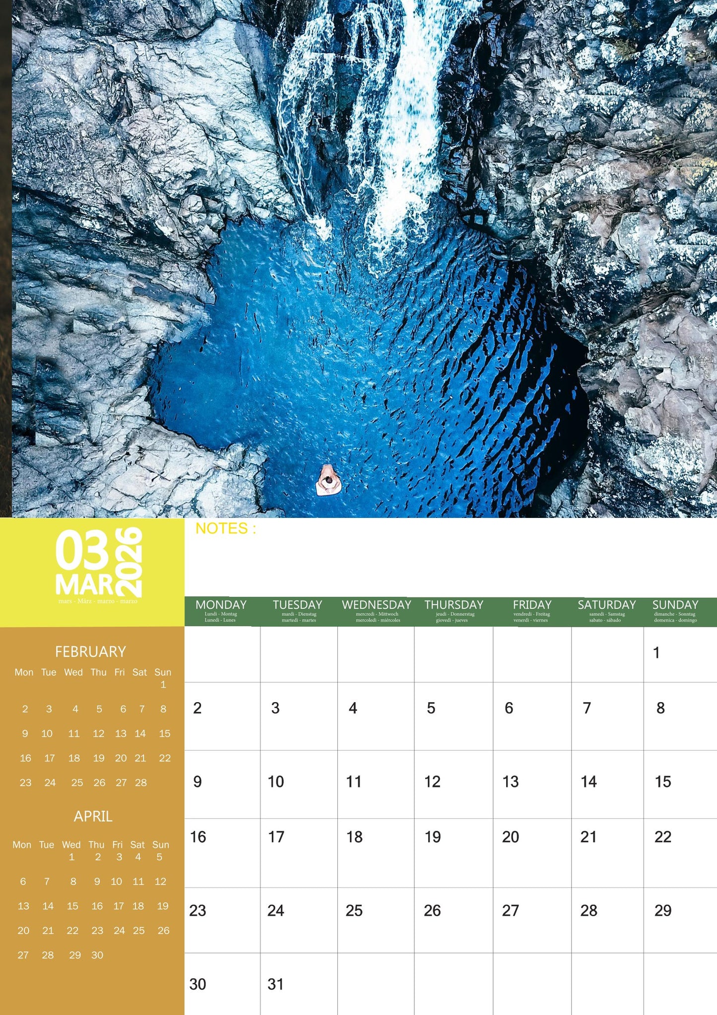 Australia Calendar 2026 – M-PRA Range