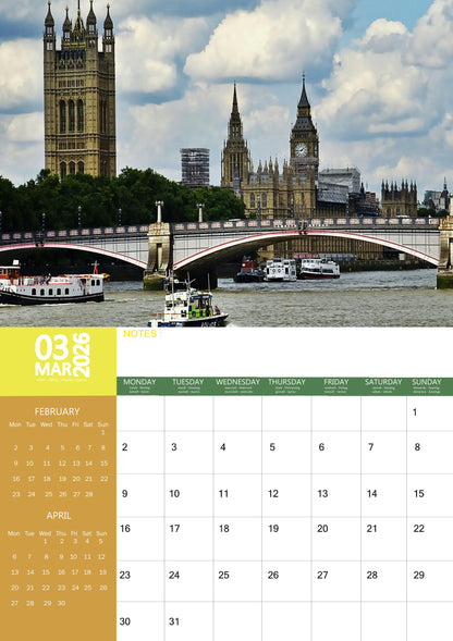 London Calendar 2026 – M-PRA Range