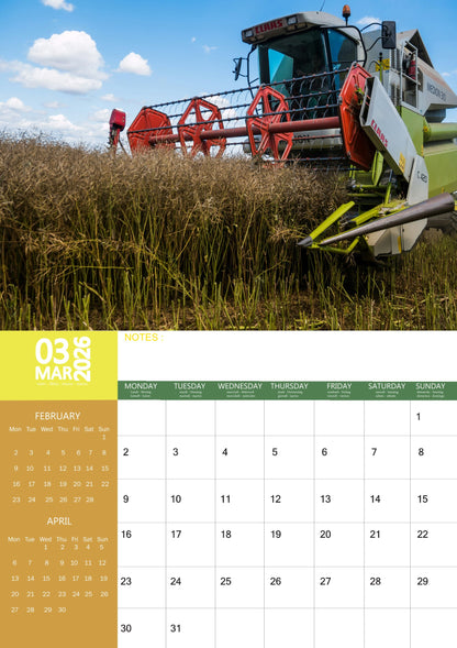 Tractor Transport Calendar 2026 – M-PRA Range