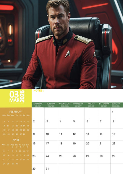 Chris Hemsworth Celebrity Calendar 2026 – M-PRA Range