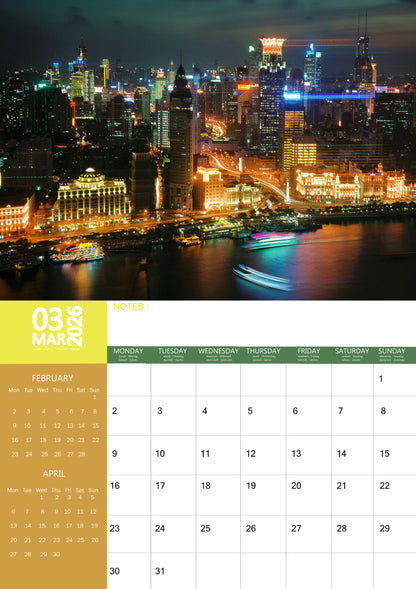 China Calendar 2026 – M-PRA Range
