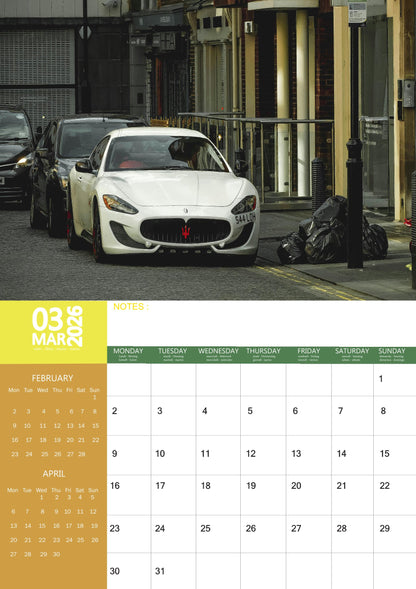 Maserati Transport Calendar 2026 – M-PRA Range