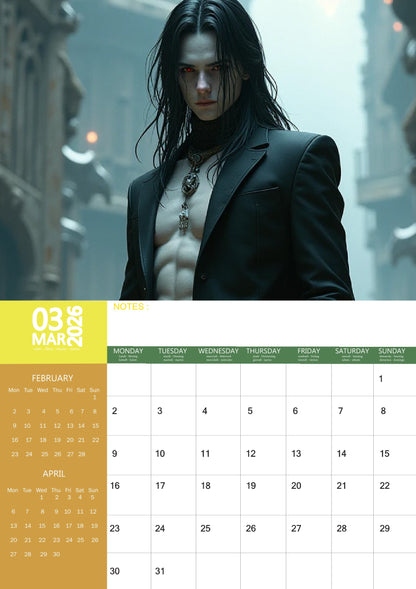 Goth Men Calendar 2026 – M-PRA Range
